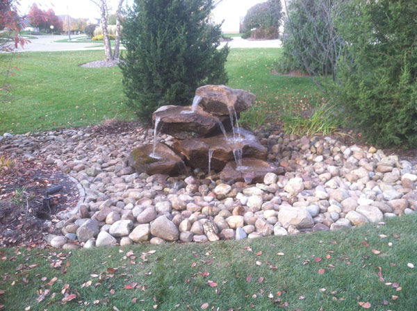 Tiered Rock Water Feature